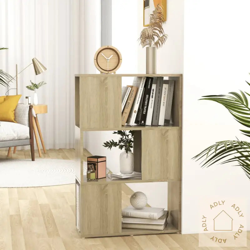 Bokhylle/Romdeler Sonoma Eik 60X24X94 Cm Konstruert Tre