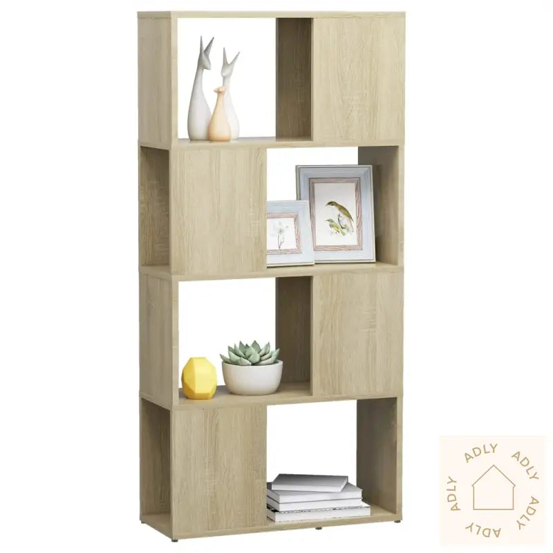 Bokhylle/Romdeler Sonoma Eik 60X24X124,5 Cm Konstruert Tre