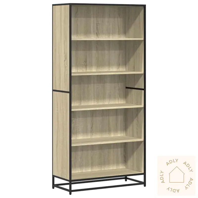 Bokhylle Sonoma Eik 80,5X35X170,5 Cm Konstruert Tre