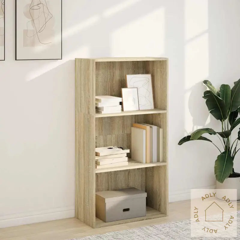 Bokhylle Sonoma Eik 60X30X114 Cm Konstruert Tre