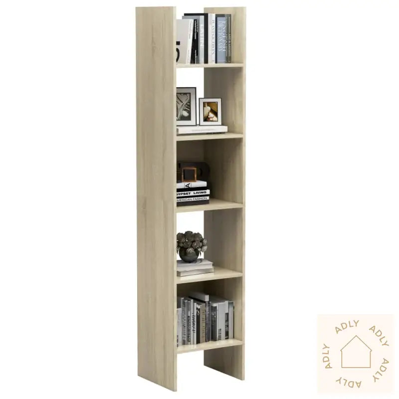 Bokhylle Sonoma Eik 40X35X180 Cm Konstruert Tre