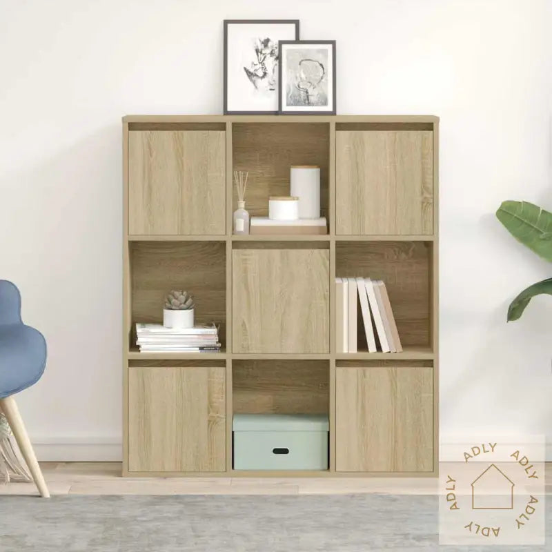 Bokhylle Sonoma Eik 89X24X101,5 Cm Konstruert Tre