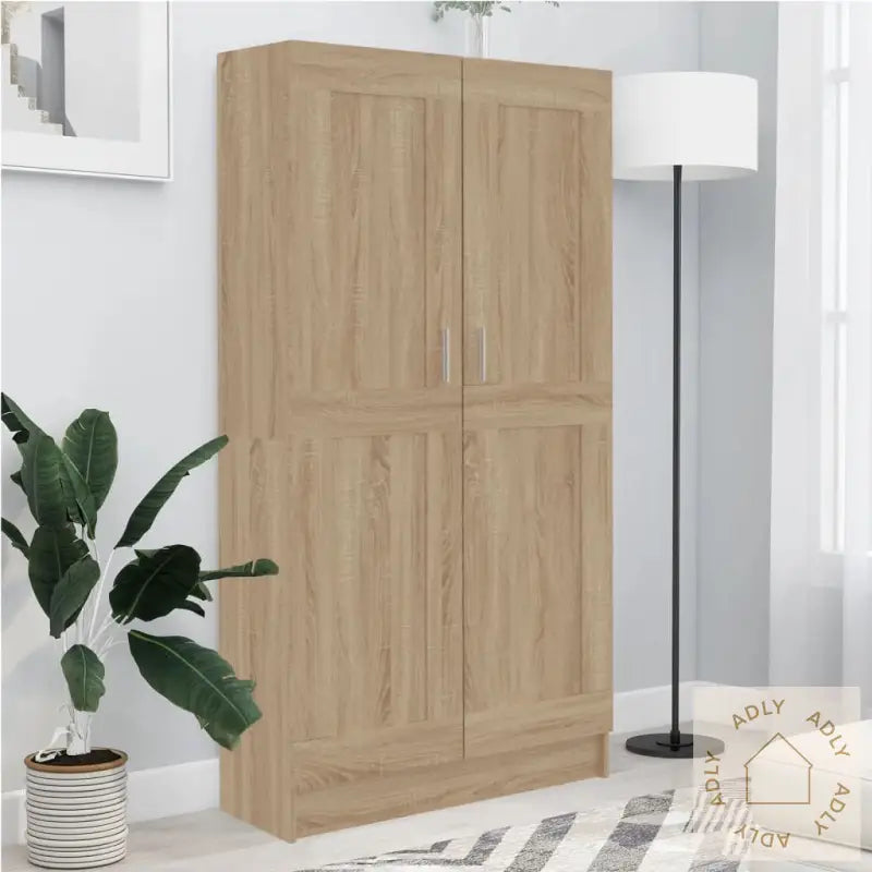 Bokhylle Sonoma Eik 82,5X30,5X150 Cm Konstruert Tre