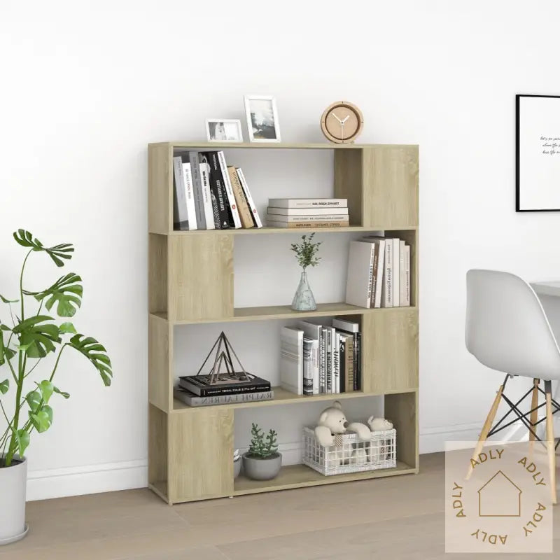 Bokhylle/Romdeler Sonoma Eik 100X24X124 Cm