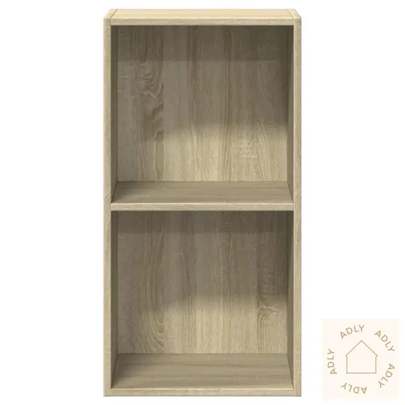 Bokhylle 2 Nivåer Sonoma Eik 40X30X76,5 Cm Konstruert Tre