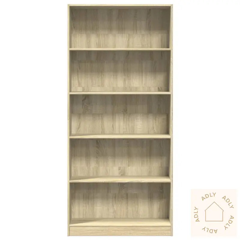Bokhylle Sonoma Eik 80X24X176 Cm Konstruert Tre