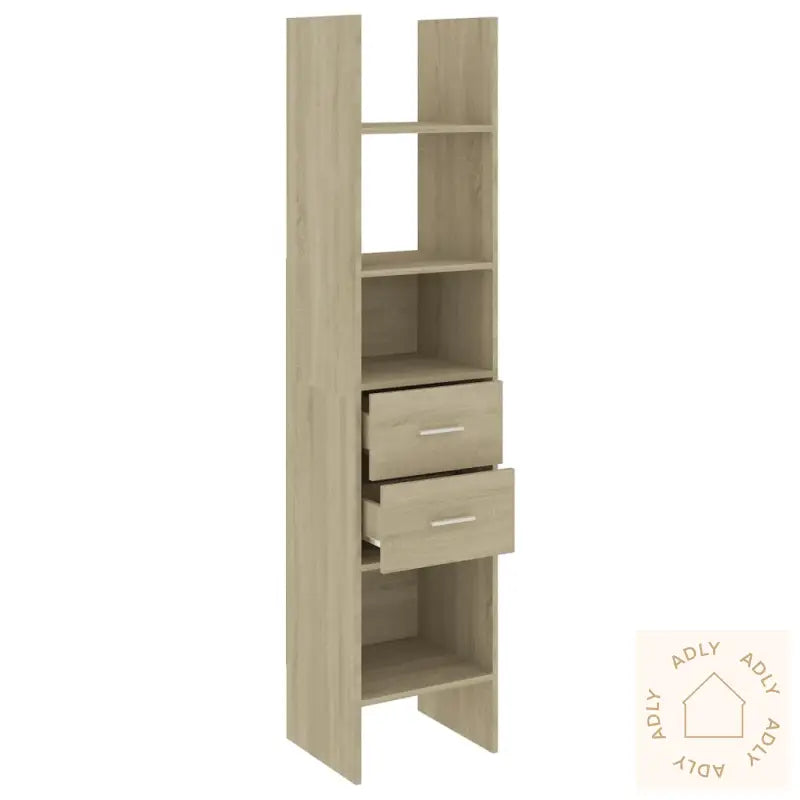 Bokhylle Sonoma Eik 40X35X180 Cm Konstruert Tre