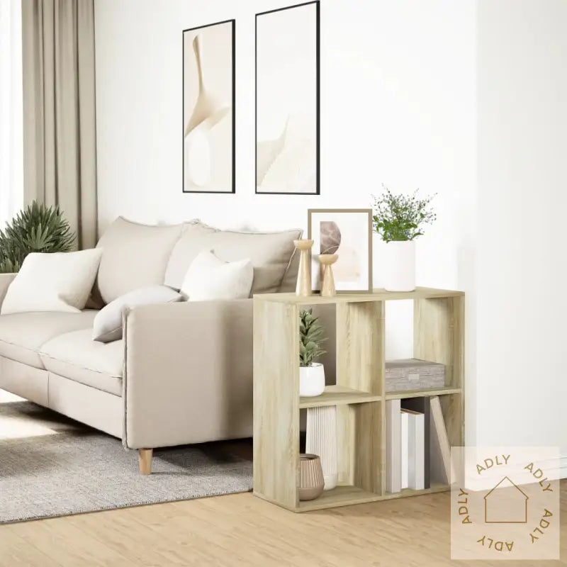 Romdeler Bokhylle Sonoma Eik 69,5X29X69,5 Cm Konstruert Tre