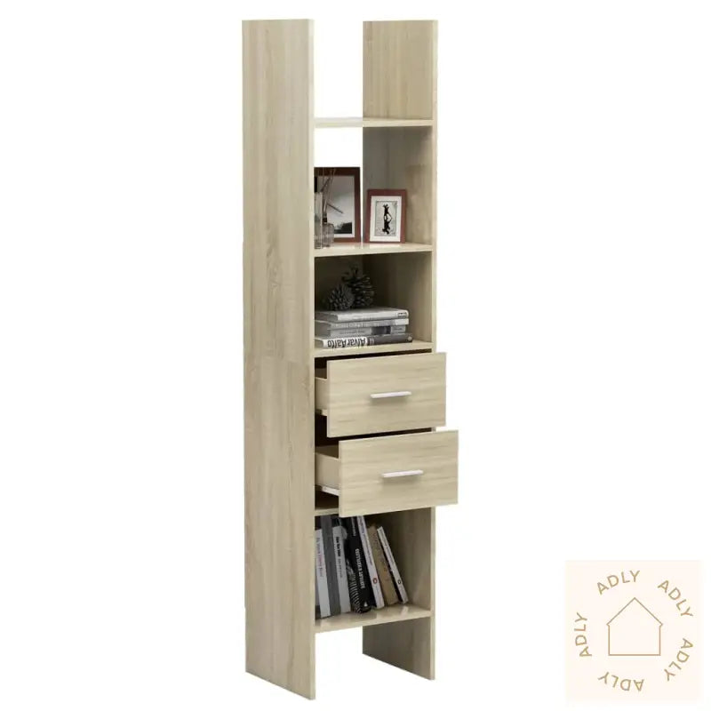 Bokhylle Sonoma Eik 40X35X180 Cm Konstruert Tre