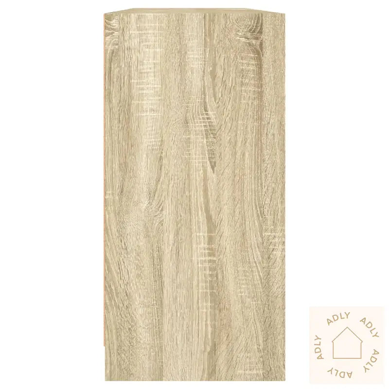 Bokhylle Med Dører Sonoma Eik 204X37X75 Cm Konstruert Tre