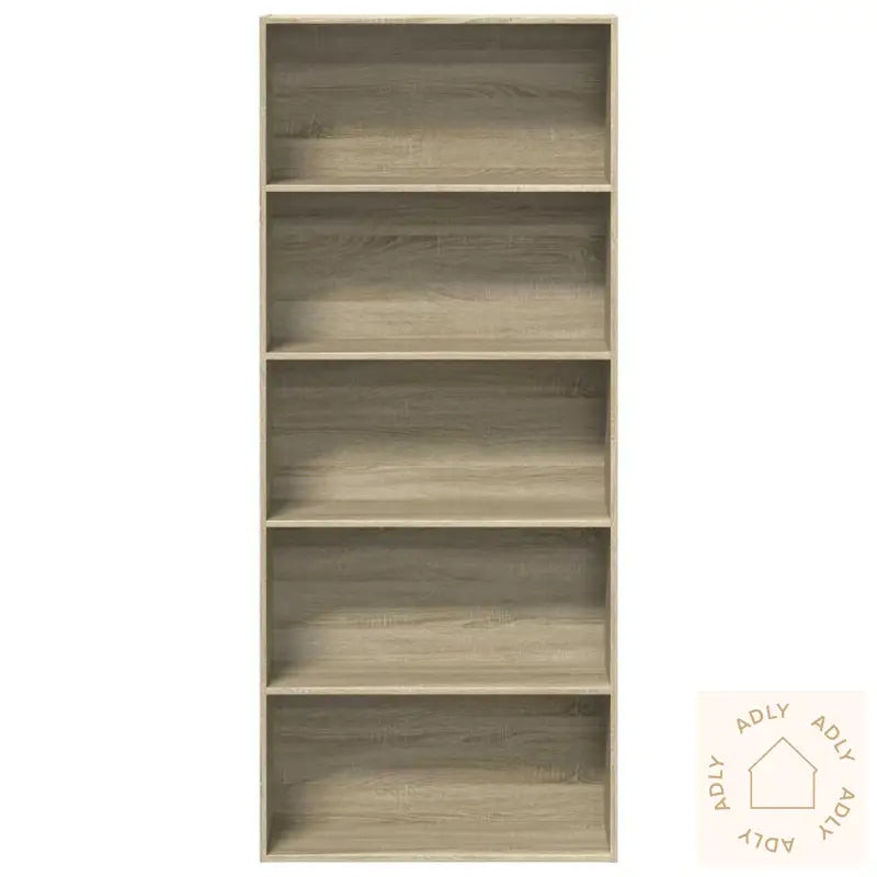 Bokhylle Sonoma Eik 80X30X189 Cm Konstruert Tre