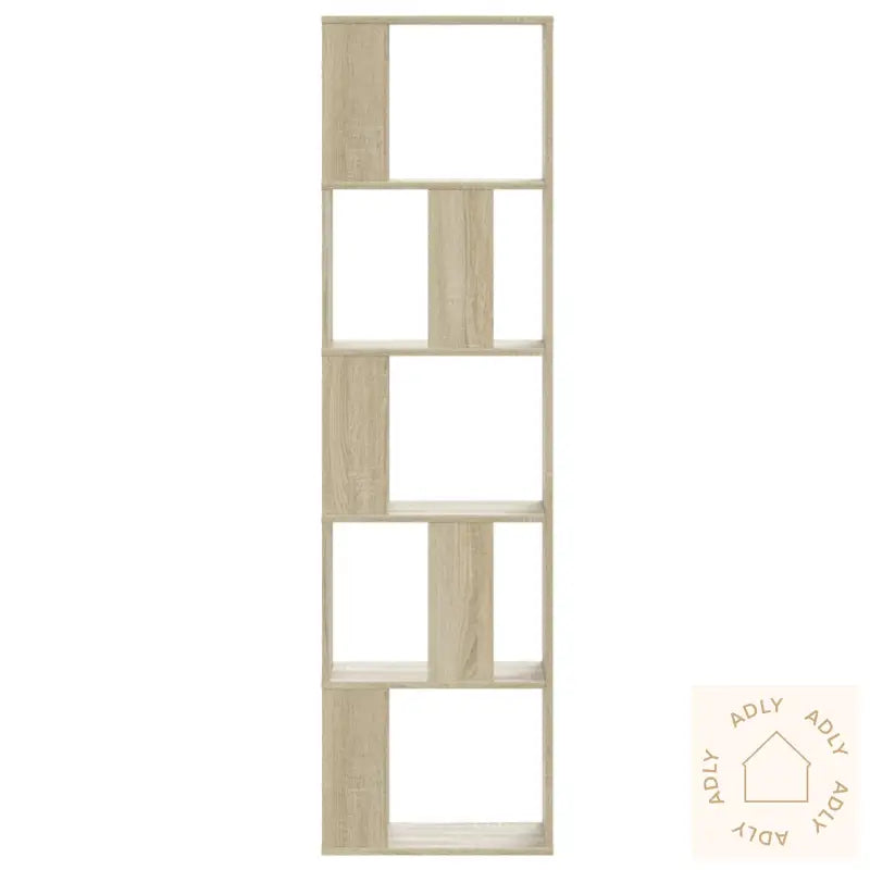 Bokhylle 5 Etasjer Sonoma Eik 45X23,5X162,5 Cm Konstruert Tre