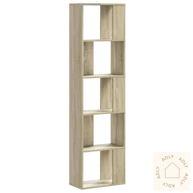 Bokhylle 5 Etasjer Sonoma Eik 45X23,5X162,5 Cm Konstruert Tre