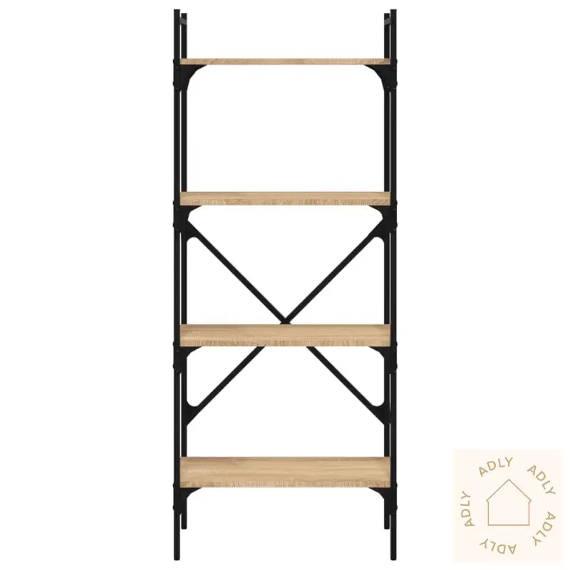 Bokhylle 5 Etasjer Sonoma Eik 56X31,5X138,5 Cm Konstruert Tre