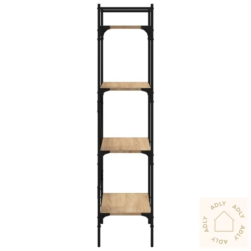 Bokhylle 5 Etasjer Sonoma Eik 56X31,5X138,5 Cm Konstruert Tre