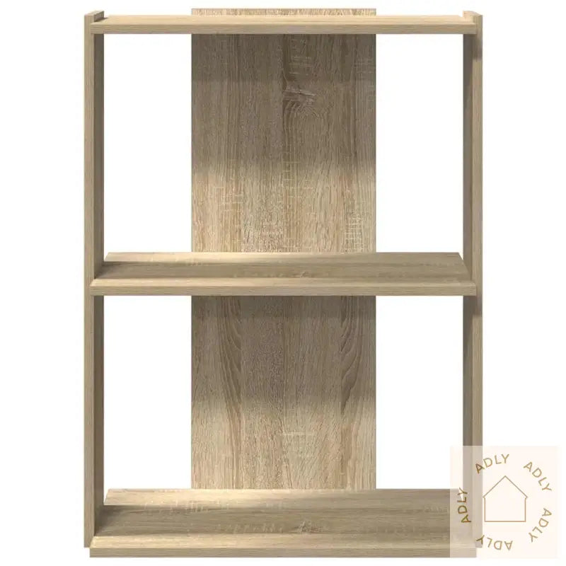 Bokhylle 3 Etasjer Sonoma Eik 60X30X80 Cm Konstruert Tre