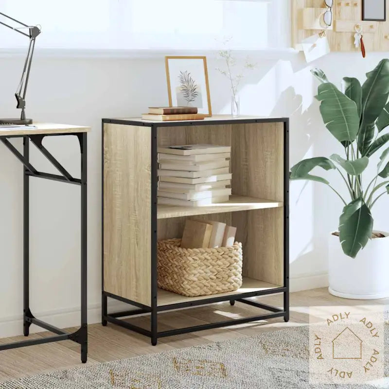 Bokhylle Sonoma Eik 60X35X76 Cm Konstruert Tre