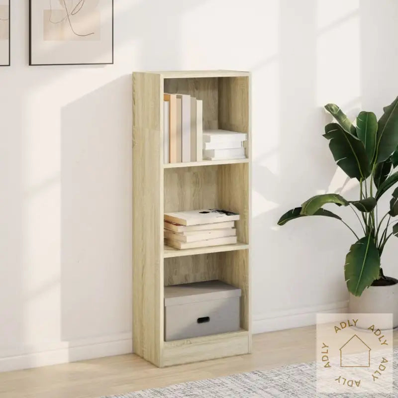 Bokhylle Sonoma Eik 40X24X109 Cm Konstruert Tre