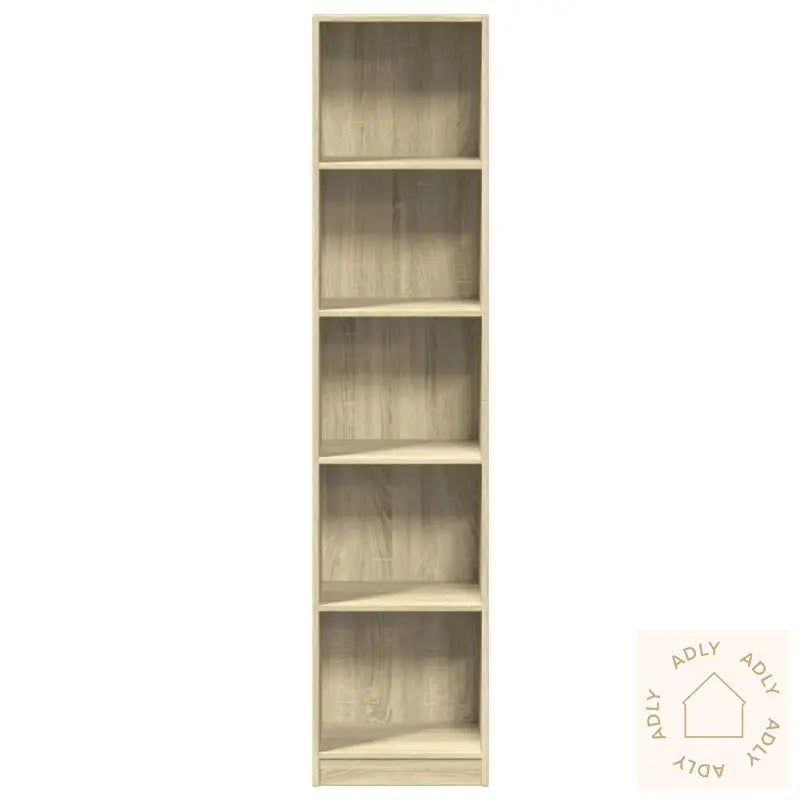 Bokhylle Sonoma Eik 40X24X176 Cm Konstruert Tre