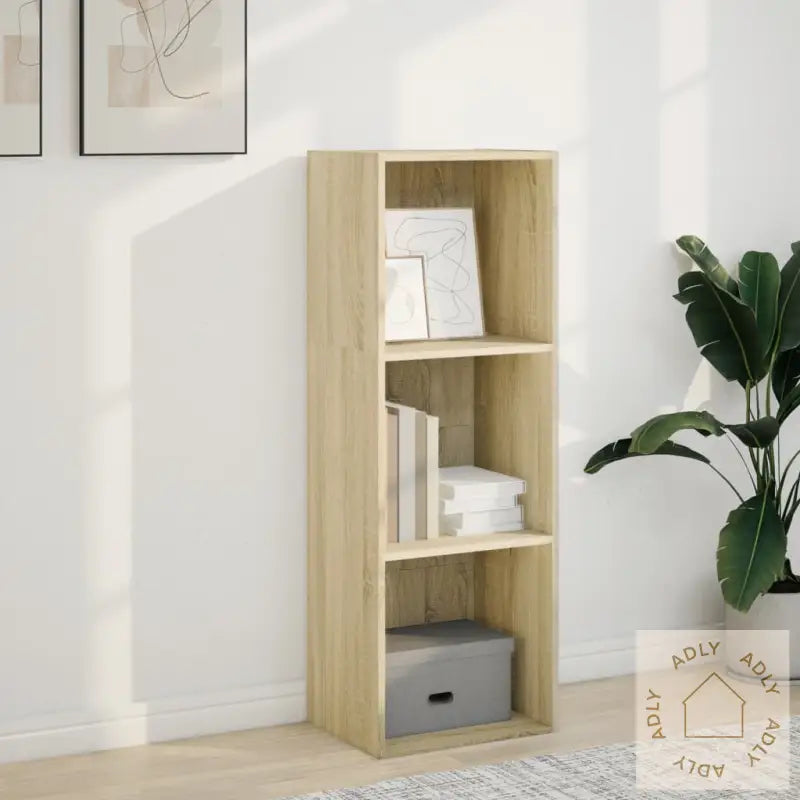 Bokhylle Sonoma Eik 40X30X114 Cm Konstruert Tre