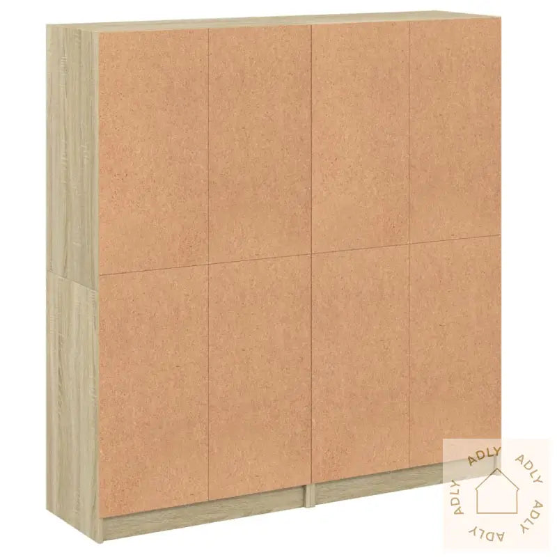 Bokhylle Med Dører Sonoma Eik 136X37X142 Cm Konstruert Tre