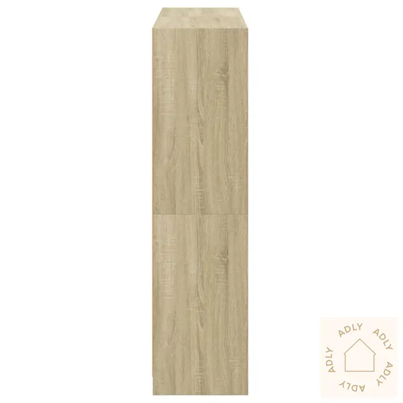 Bokhylle Med Dører Sonoma Eik 136X37X142 Cm Konstruert Tre