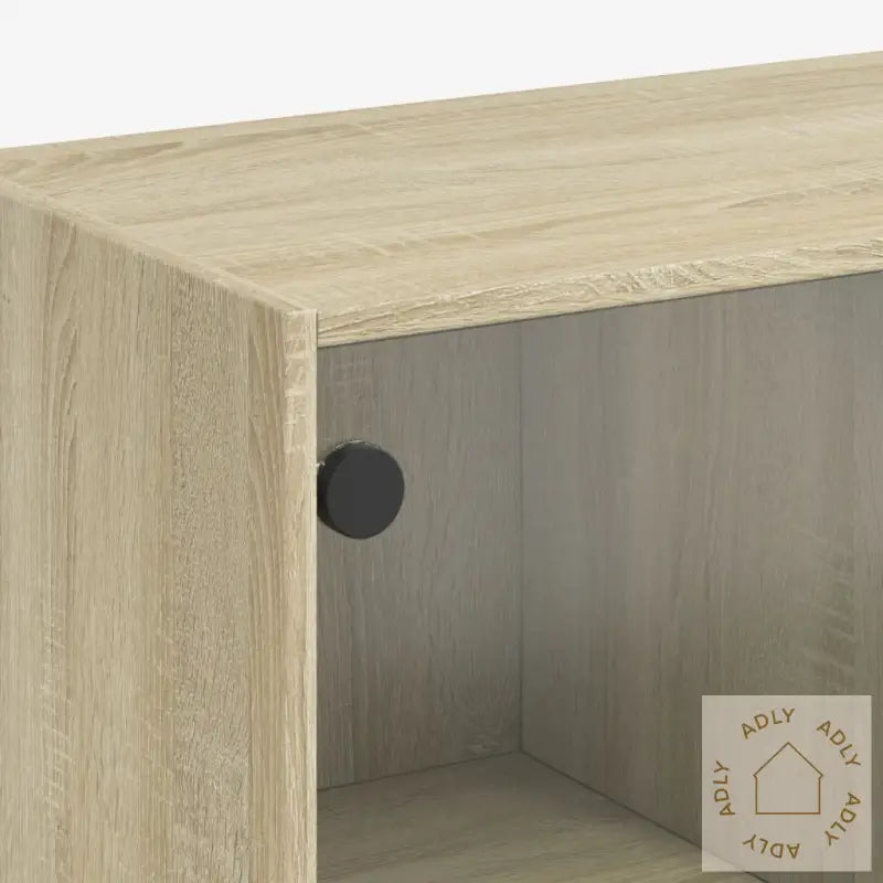 Bokhylle Med Dører Sonoma Eik 136X37X142 Cm Konstruert Tre