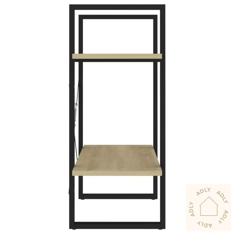Bokhylle 2 Nivåer Sonoma Eik 60X30X70 Cm Konstruert Tre