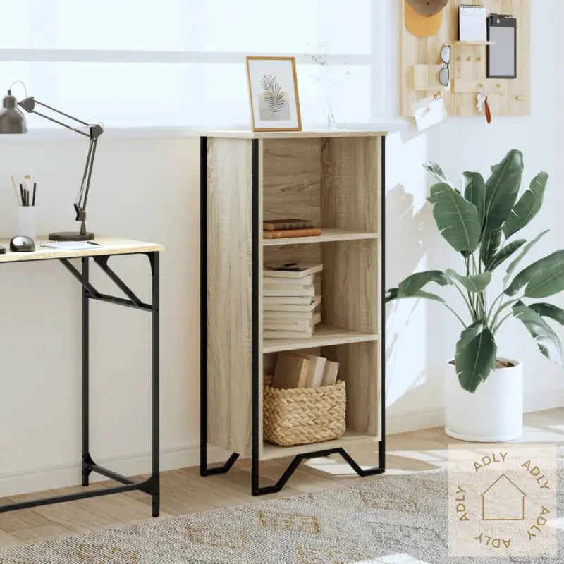 Bokhylle Sonoma Eik 50X31X106 Cm Konstruert Tre