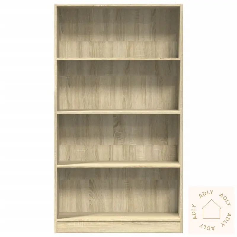 Bokhylle Sonoma Eik 80X24X143 Cm Konstruert Tre