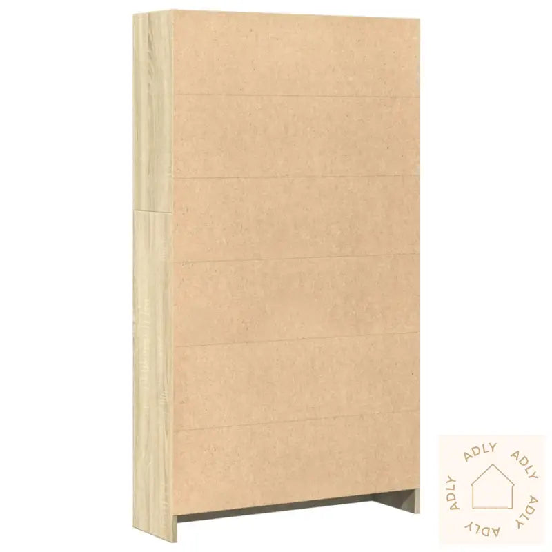Bokhylle Sonoma Eik 80X24X143 Cm Konstruert Tre