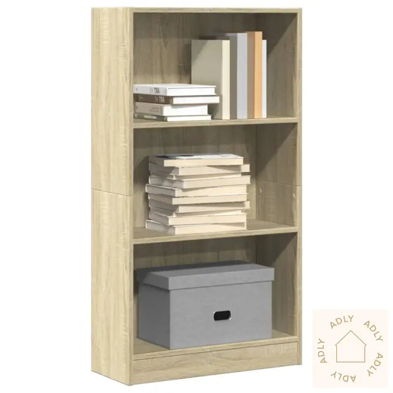 Bokhylle Sonoma Eik 60X24X109 Cm Konstruert Tre