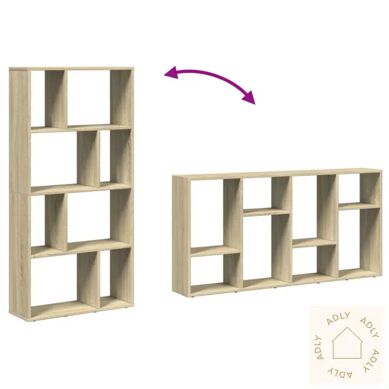 Bokhylle Sonoma Eik 60X20X120 Cm Konstruert Tre