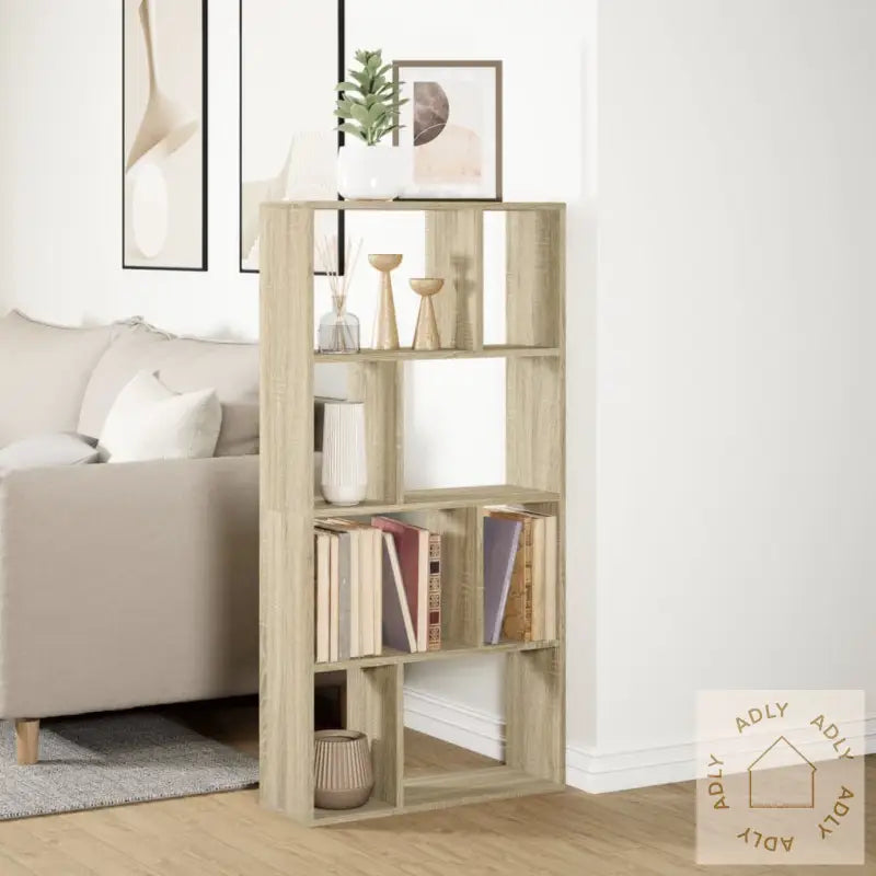 Bokhylle Sonoma Eik 60X20X120 Cm Konstruert Tre