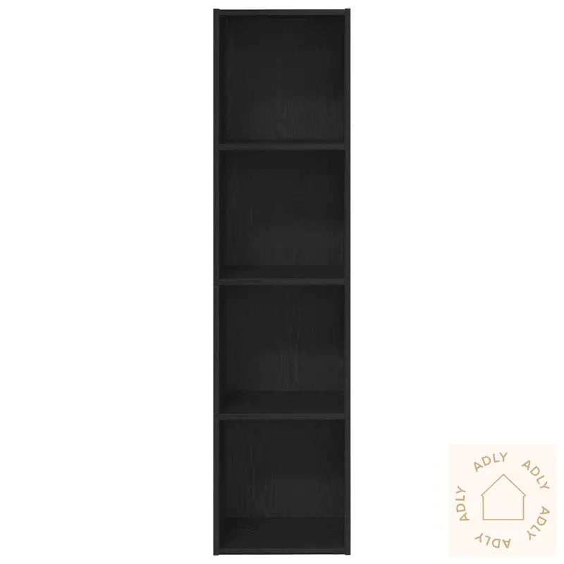 Bokhylle Svart Eik 36X30X143 Cm Konstruert Tre
