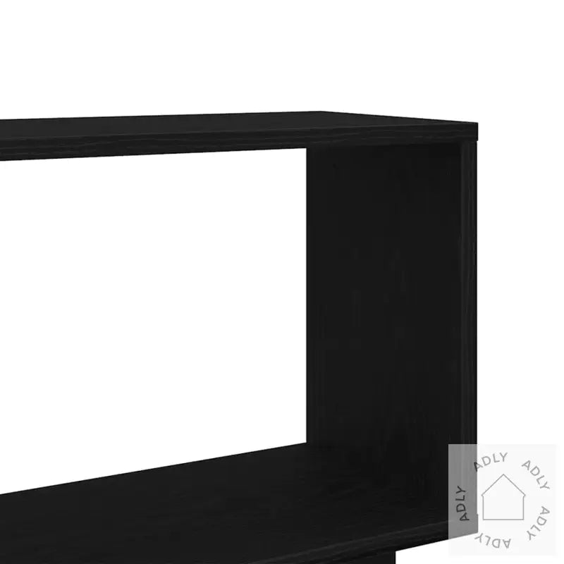Bokhylle Svart Eik 80X24X96 Cm Konstruert Tre