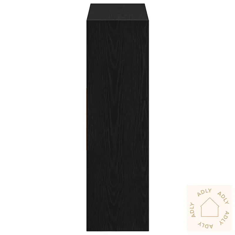 Bokskap Svart Eik 97,5X29,5X100 Cm Konstruert Tre