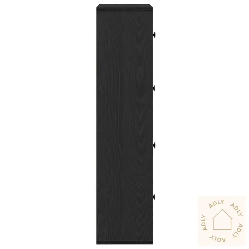 Bokhylle Svart Eik 60X24X101,5 Cm Konstruert Tre