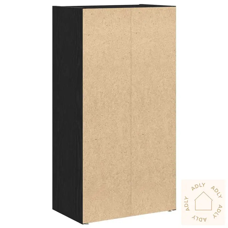 Bokhylle Svart Eik 40X24X77 Cm Konstruert Tre
