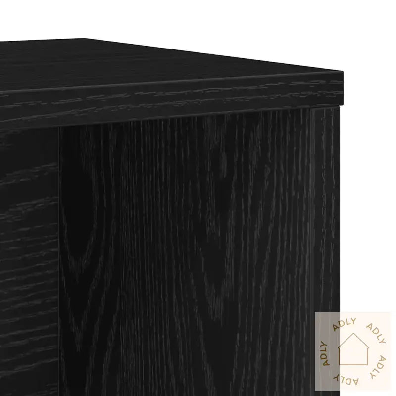 Bokhylle Svart Eik 60X24X76,5 Cm Konstruert Tre