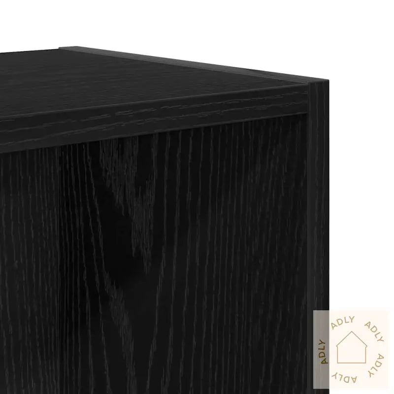 Bokhylle Svart Eik 31X24X52 Cm Konstruert Tre