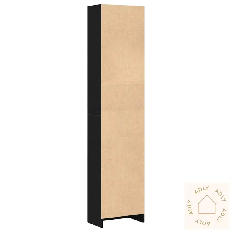 Bokhylle Svart Eik 40X24X176 Cm Konstruert Tre