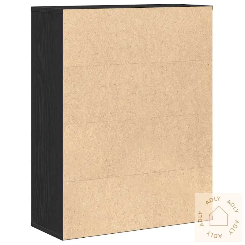 Bokhylle Svart Eik 60X24X76,5 Cm Konstruert Tre