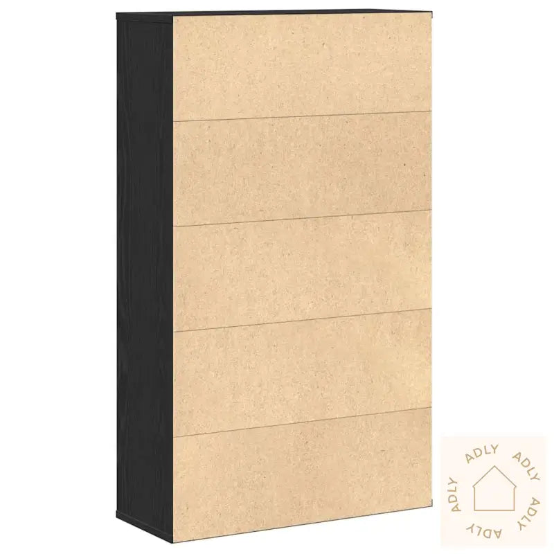 Bokhylle Svart Eik 60X24X101,5 Cm Konstruert Tre