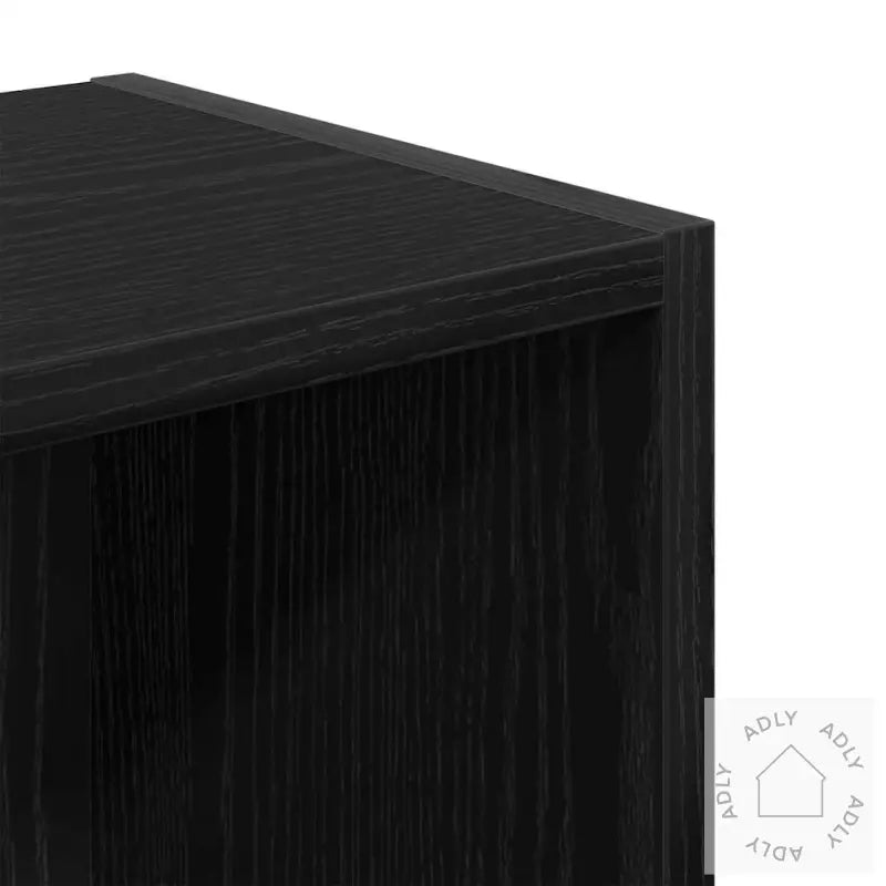 Bokhylle Svart Eik 31X24X77 Cm Konstruert Tre