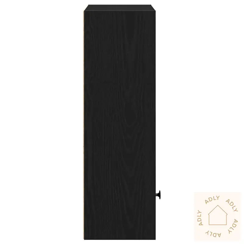 Bokhylle Svart Eik 31X24X77 Cm Konstruert Tre