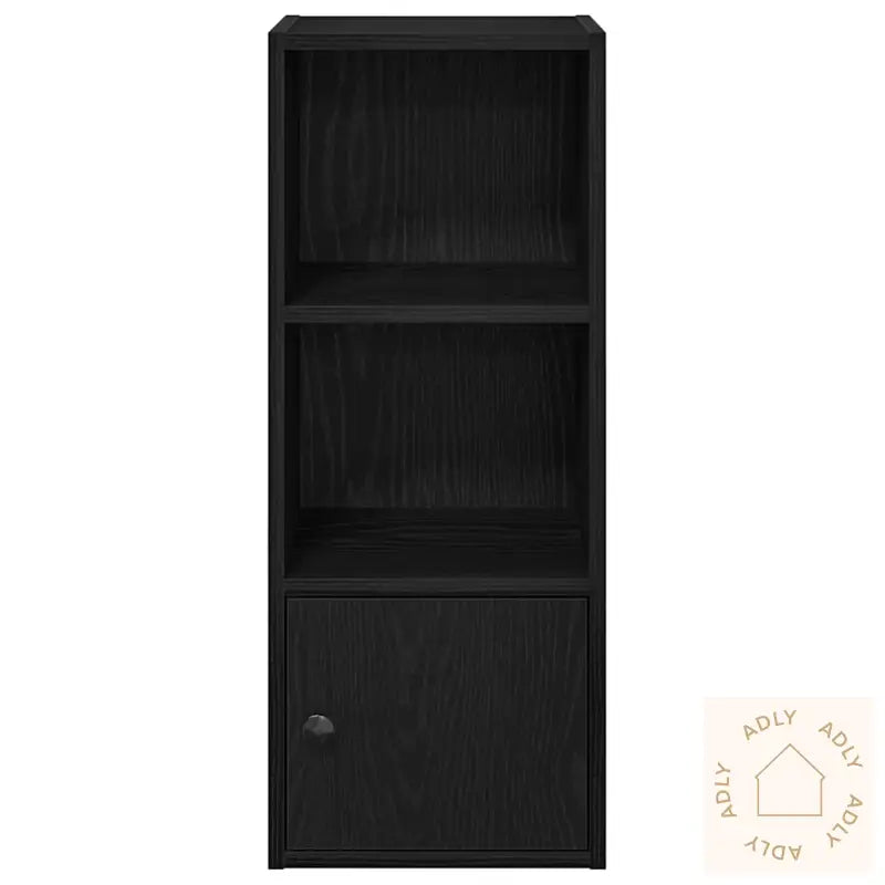 Bokhylle Svart Eik 31X24X77 Cm Konstruert Tre