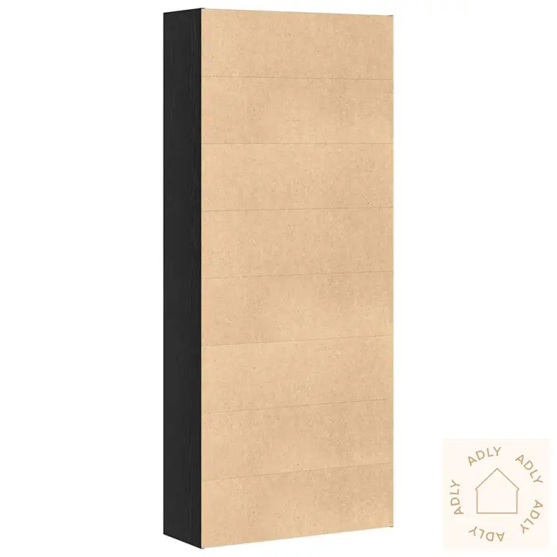 Bokskap Svart Eik 80X30X189 Cm Konstruert Tre