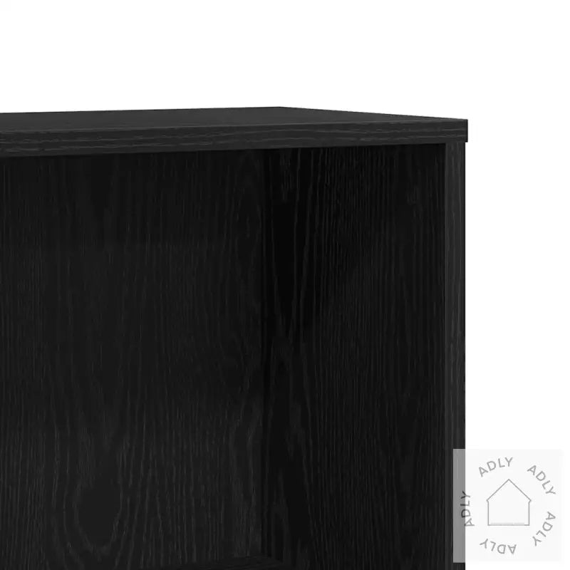 Bokhylle Svart Eik 67X24X161 Cm Konstruert Tre