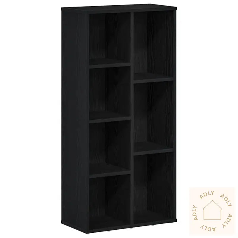 Bokhylle Svart Eik 50X25X104 Cm Konstruert Tre